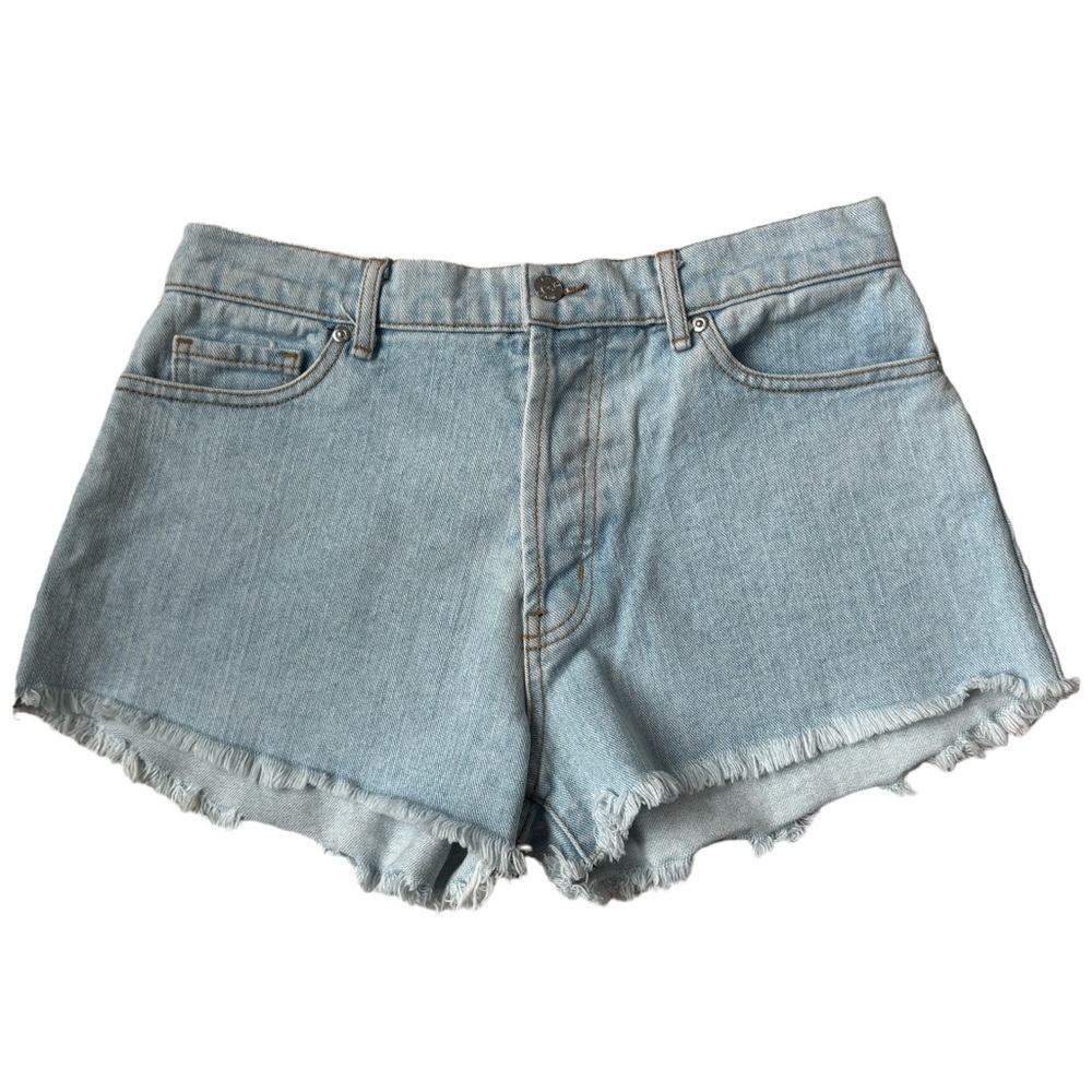 Revice Light Wash Cut Off Denim Shorts, Size 29